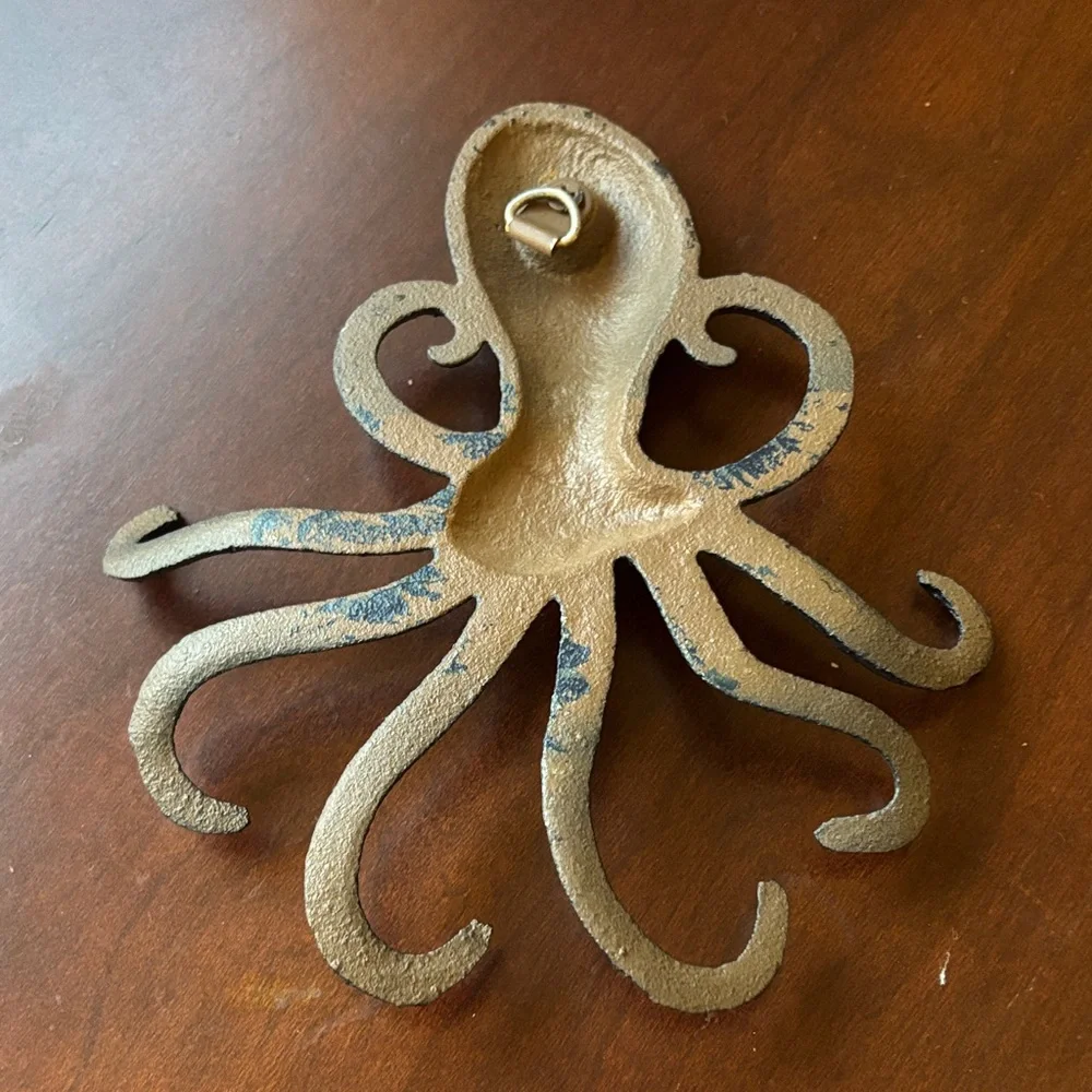 Navy Octopus Wall Hook
